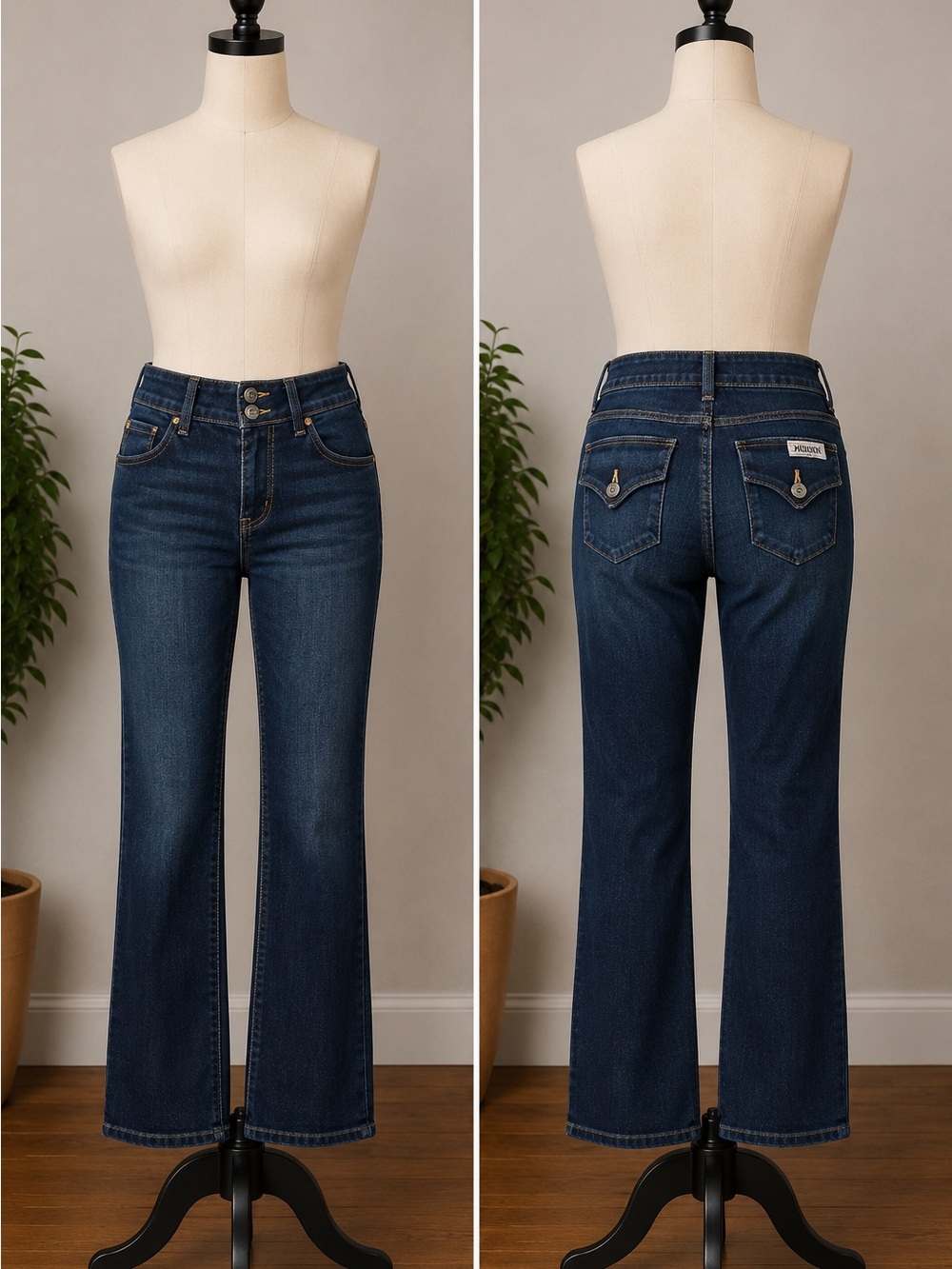 Hudson Jeans Indigo Frayed Ankle Crop